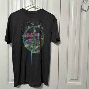 Curbside Clothing Shirt Mens Tee Graphic Nature Mountain Desert Peace Sign M